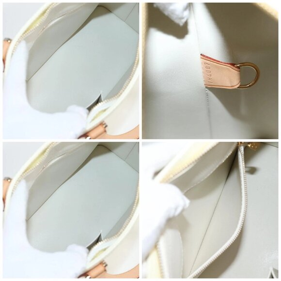 LOUIS VUITTON Monogram Vernis Houston Hand Bag Perle M91342 LV Auth ep10355A - Picture 15 of 16